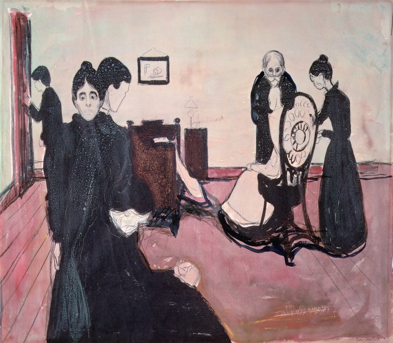Hasta Odasında Ölüm by Edvard Munch