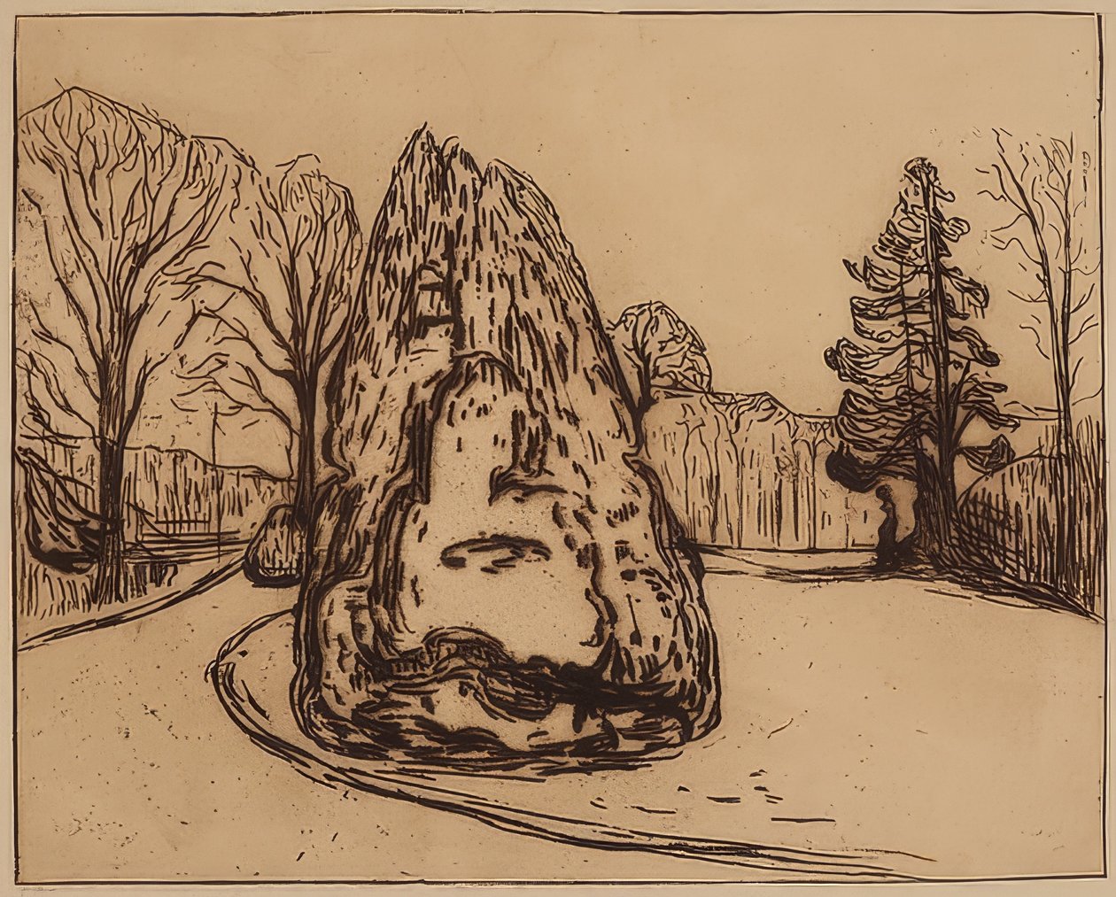 Bahçe. 1902 by Edvard Munch