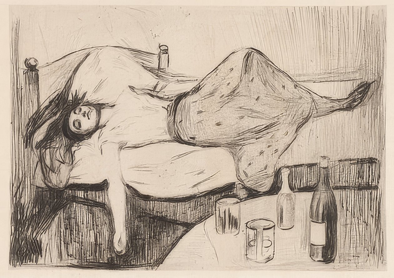 Ertesi gün. 1894 by Edvard Munch