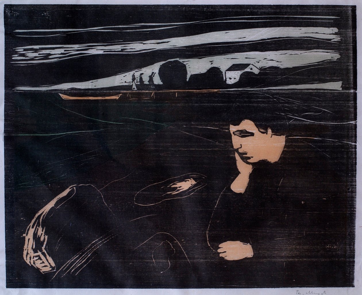 Akşam (Melankoli III) by Edvard Munch