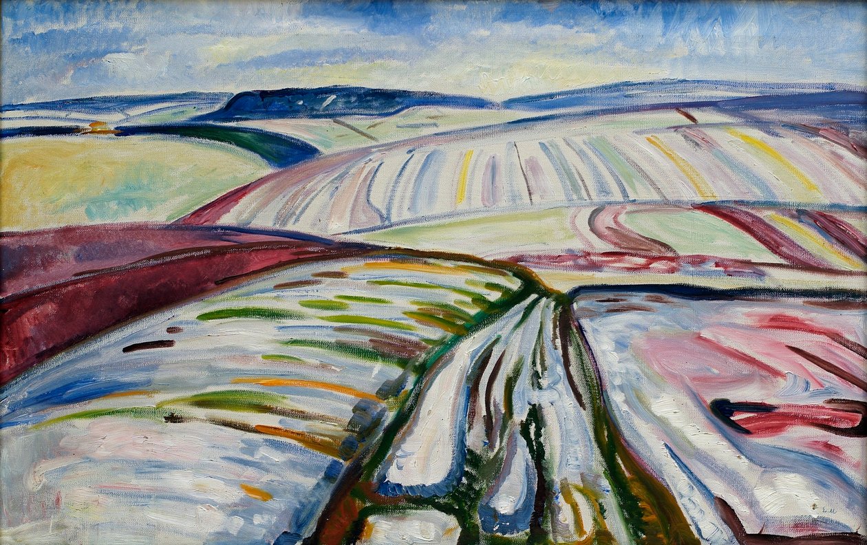 karda tarla by Edvard Munch