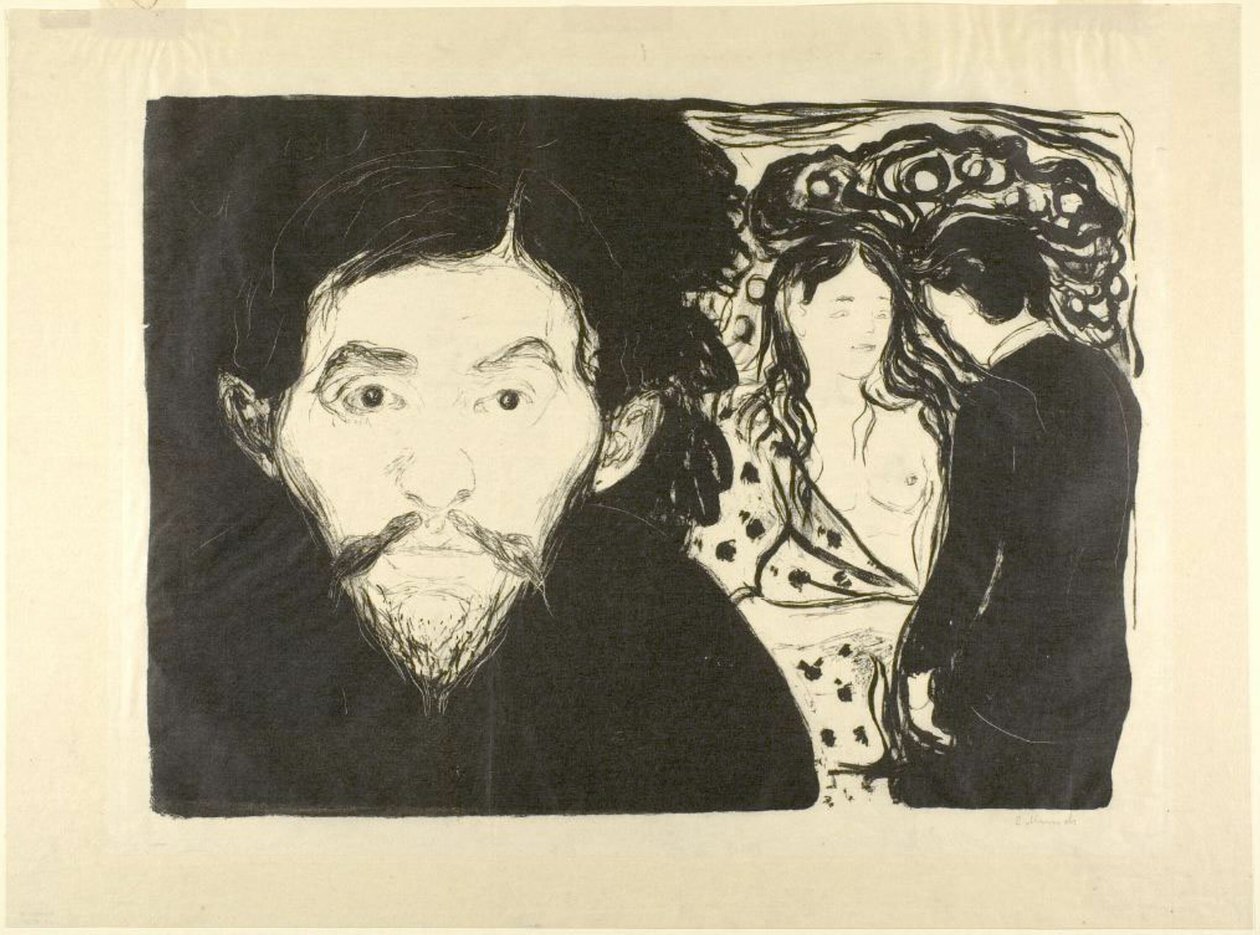 kıskançlık ben by Edvard Munch