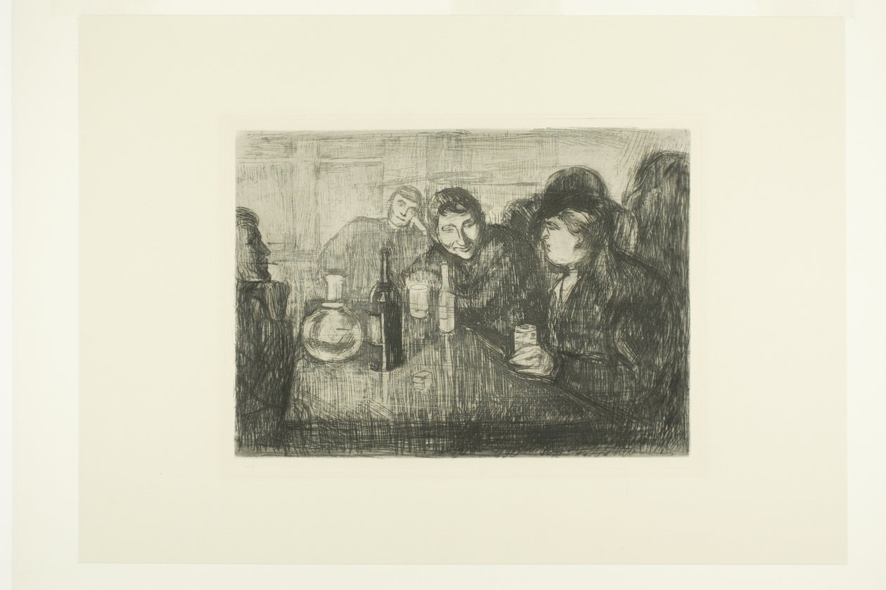 Kristiania Bohemyalılar I by Edvard Munch