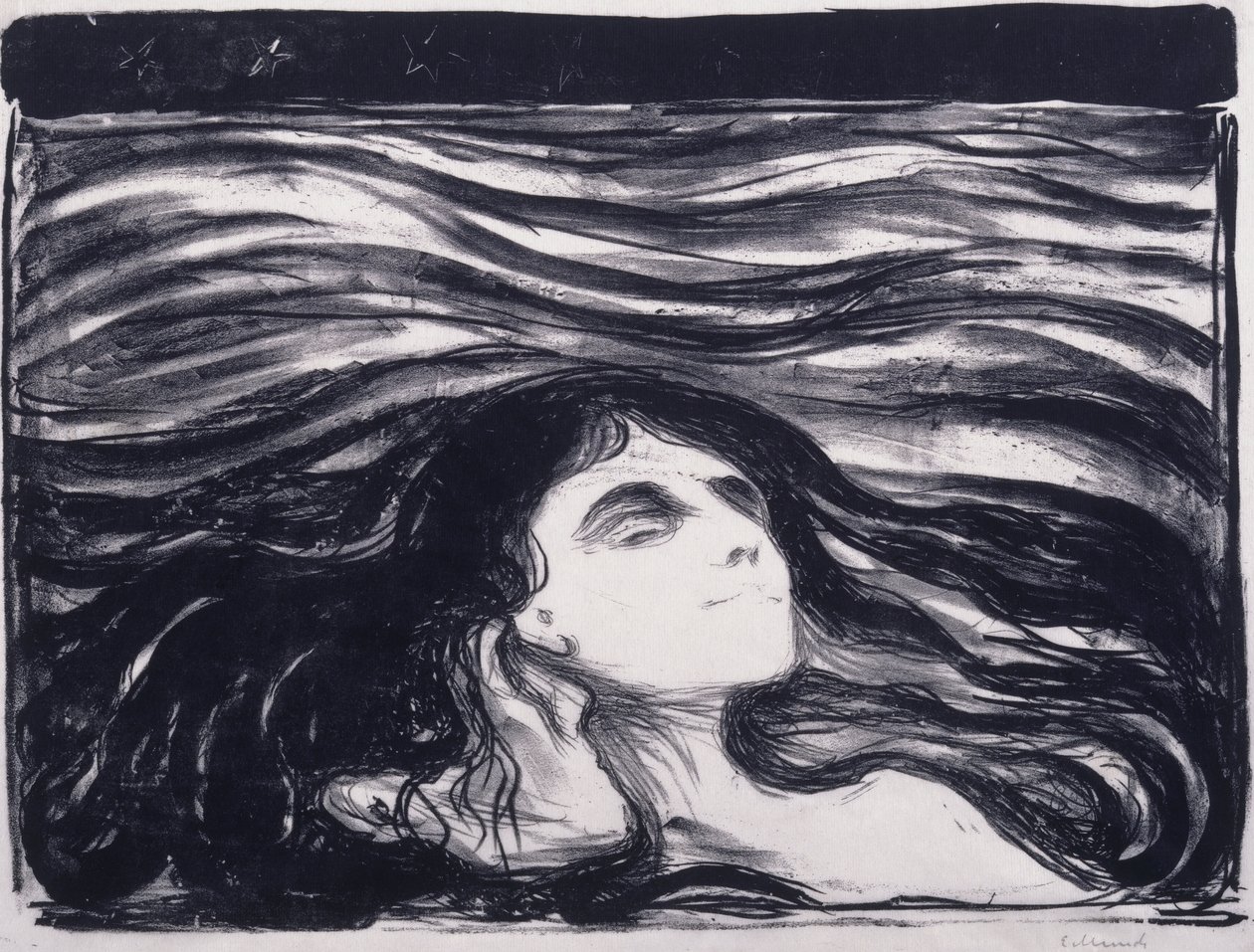 Dalgalardaki Aşıklar by Edvard Munch