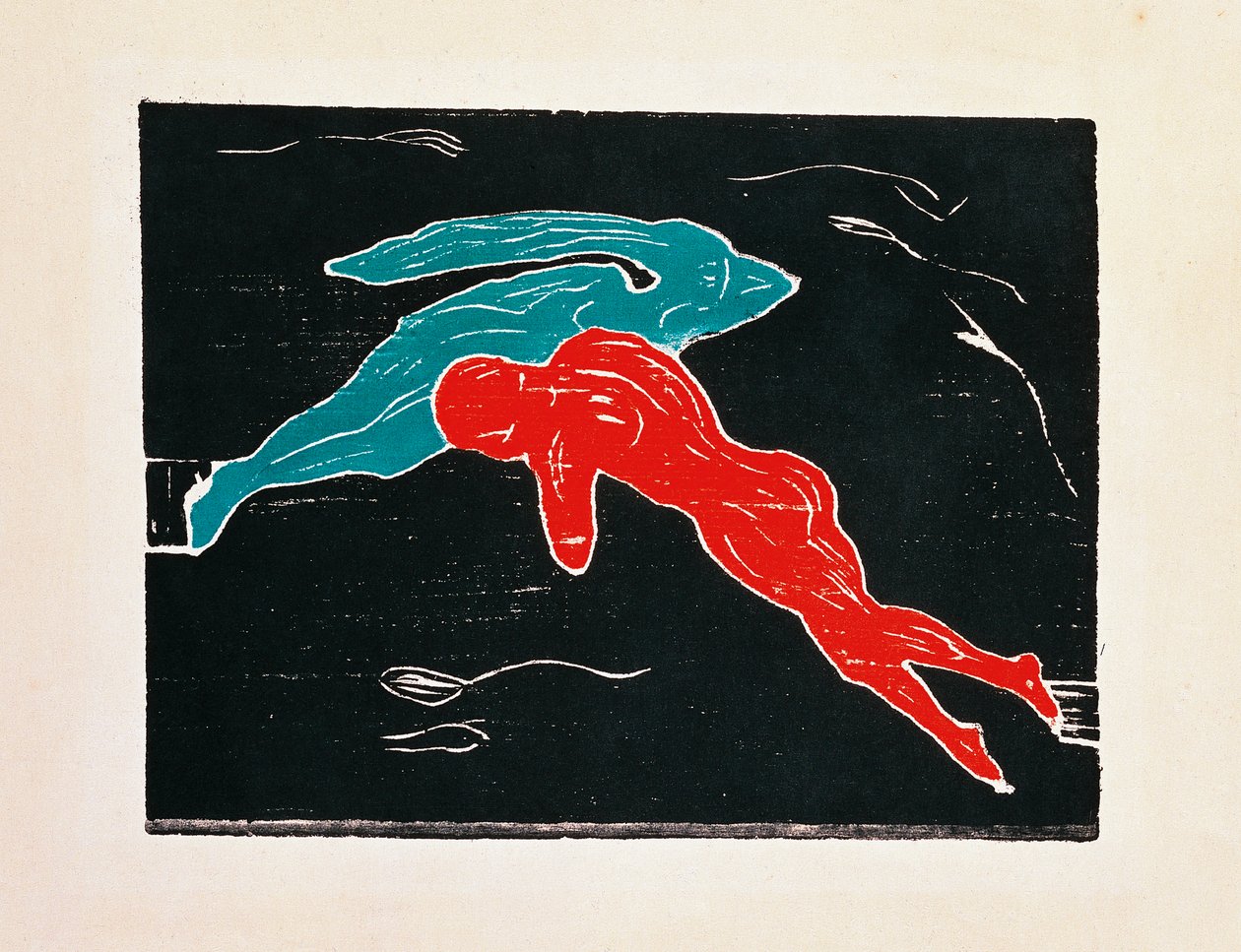 Uzayda buluşma by Edvard Munch