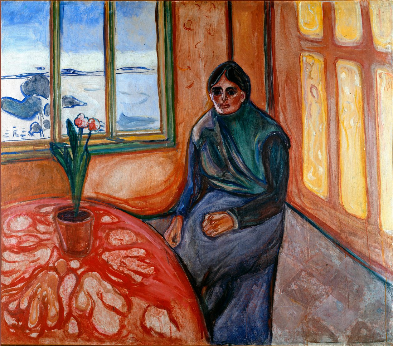 Melancolie (Laura) Tablosu Edvard Munch (1863-1944) 1899 Güneş. 110x126 cm Oslo, Belediye Sanat Koleksiyonları Munch Müzesi (Musee Munch) by Edvard Munch