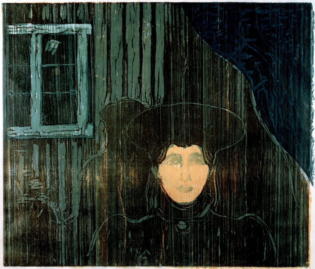 Ay ışığı (tahta baskı) by Edvard Munch