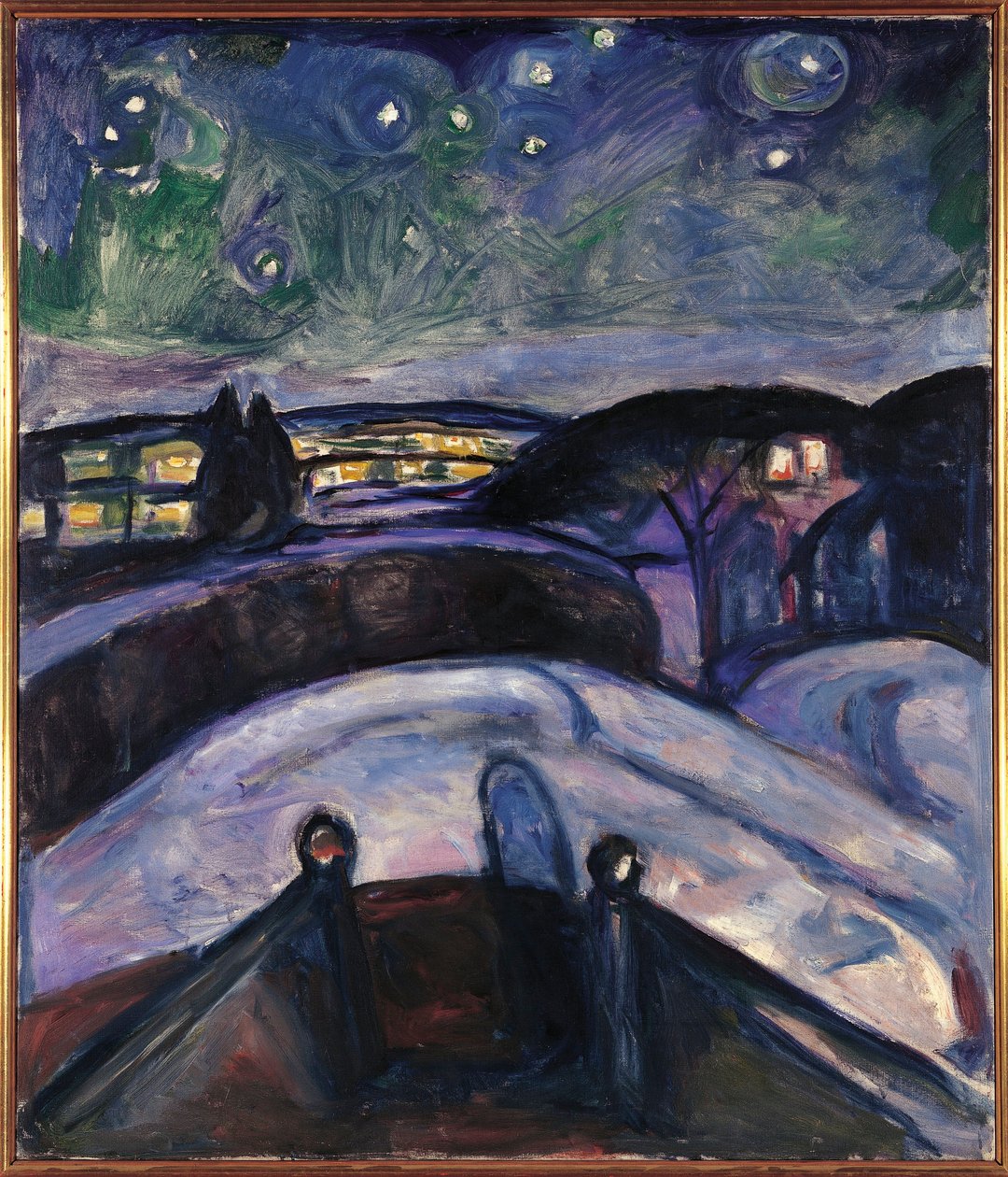 Norveç, Oslo, Yıldızlı Gece by Edvard Munch