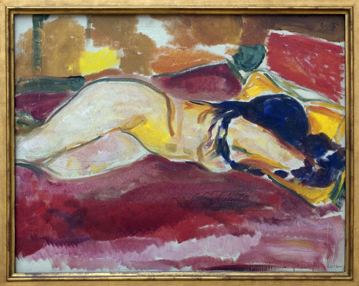 Çıplak bebek bezi. Edvard Munch (1863-1944), Tuval Üzerine Yağlıboya Tablo by Edvard Munch