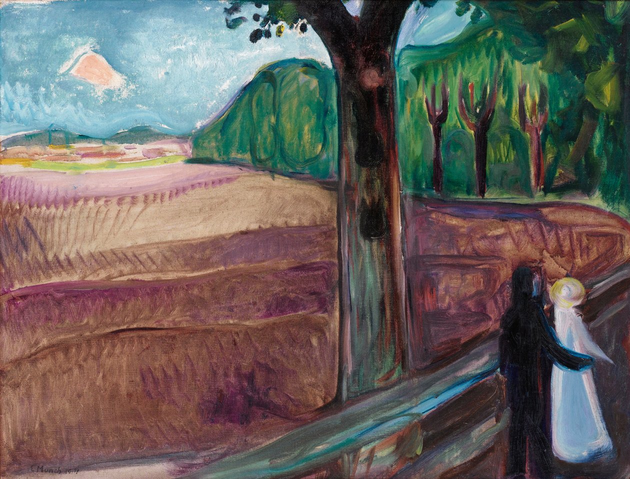 "Yaz Gecesi" (Sommernatt) Resmi Edvard Munch (1863-1944) by Edvard Munch