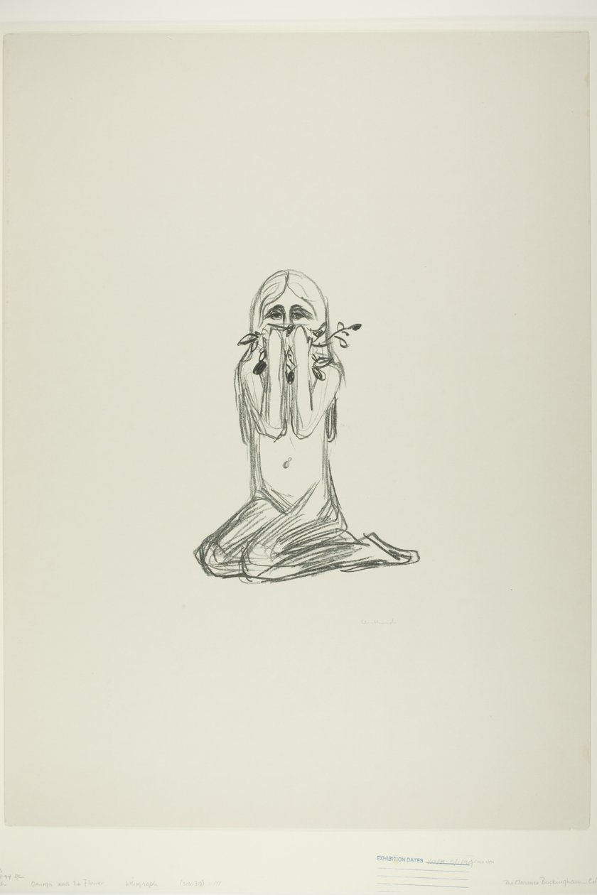 Omega ve Çiçek by Edvard Munch