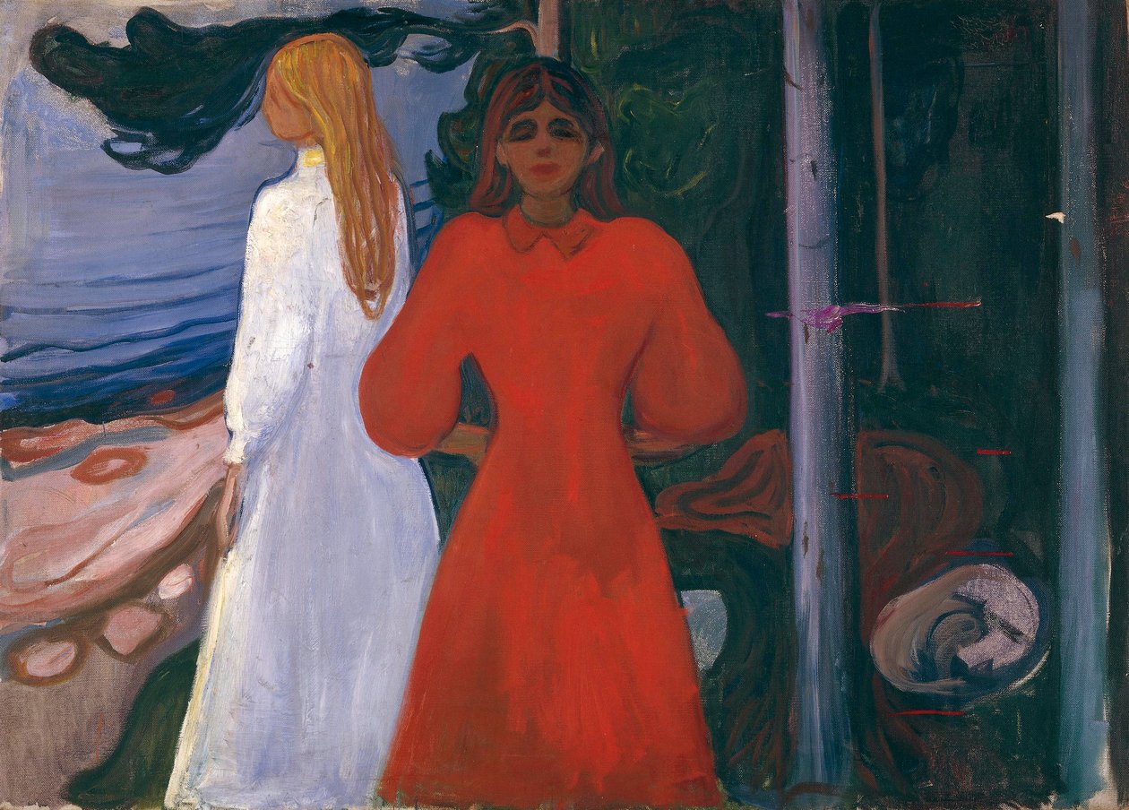 Kırmızı ve beyaz by Edvard Munch