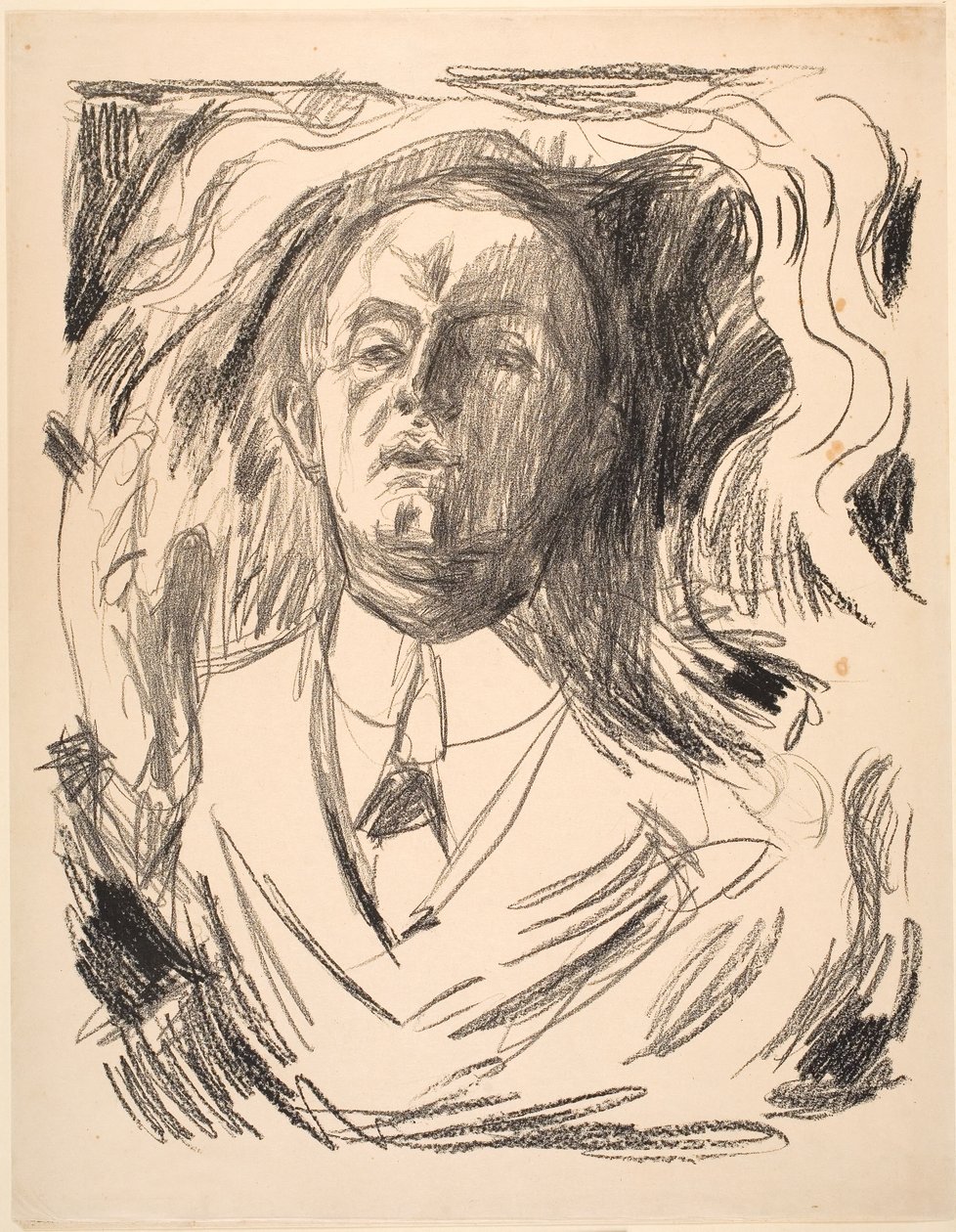 Sigara ile otoportre by Edvard Munch
