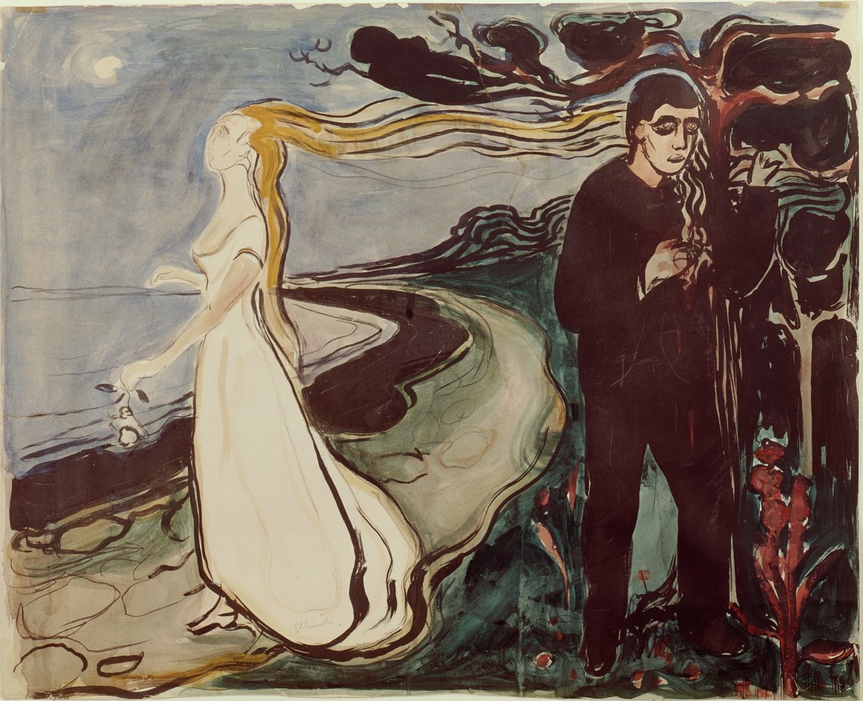 Ayrılma by Edvard Munch