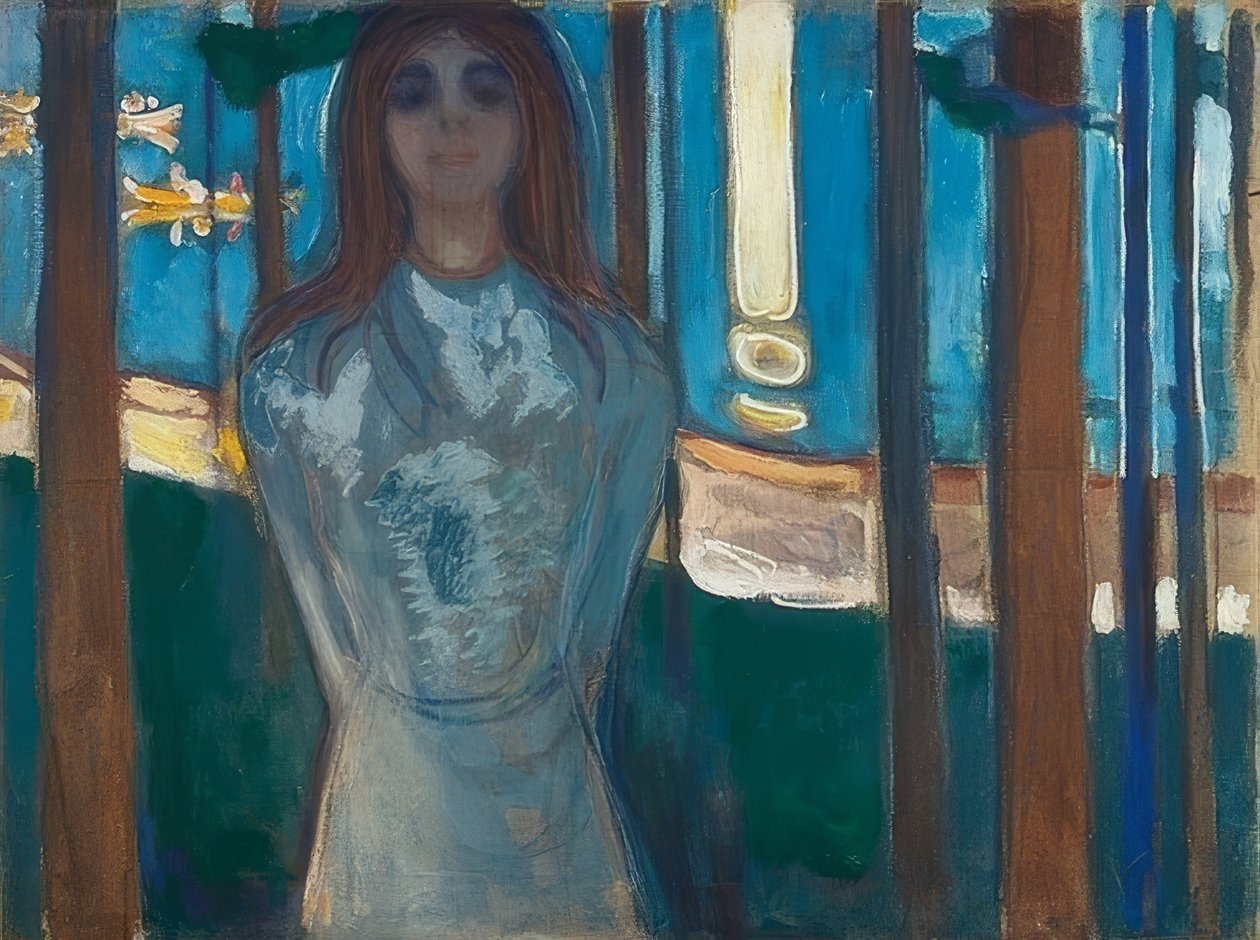 Yaz Gecesi. Ses. 1896 by Edvard Munch