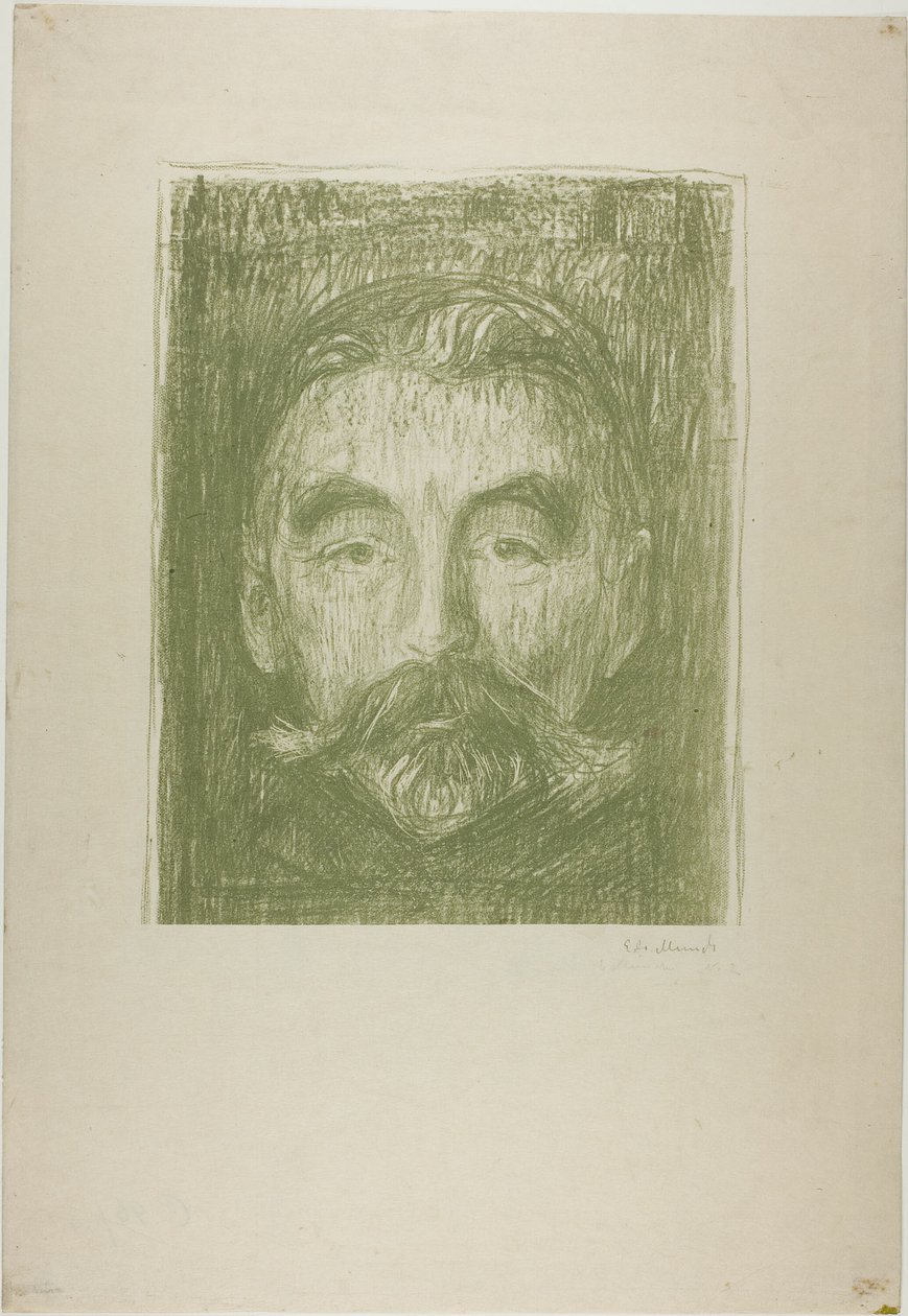 Stephane Mallarme by Edvard Munch