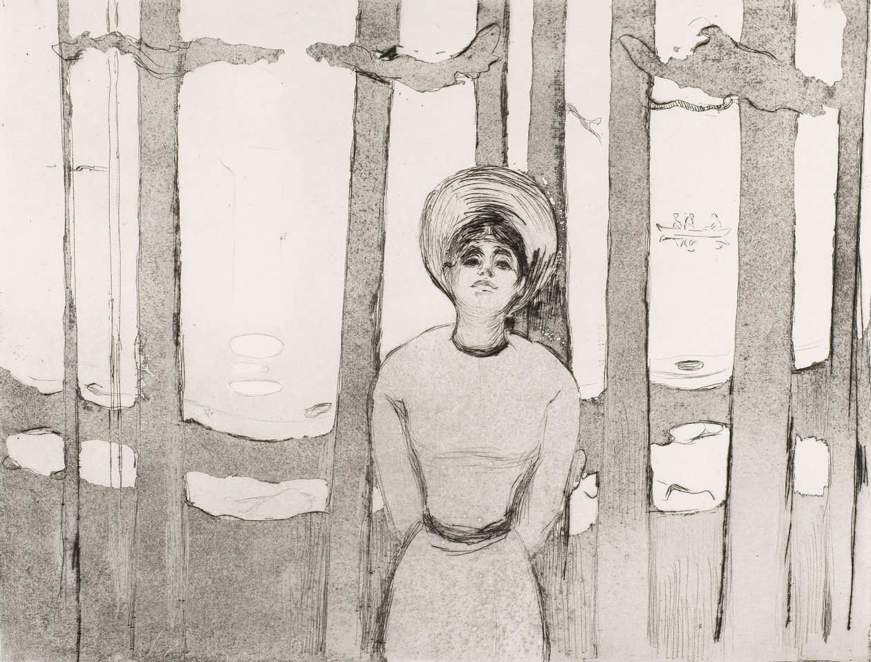Yaz Gecesi, Ses, 1894 by Edvard Munch