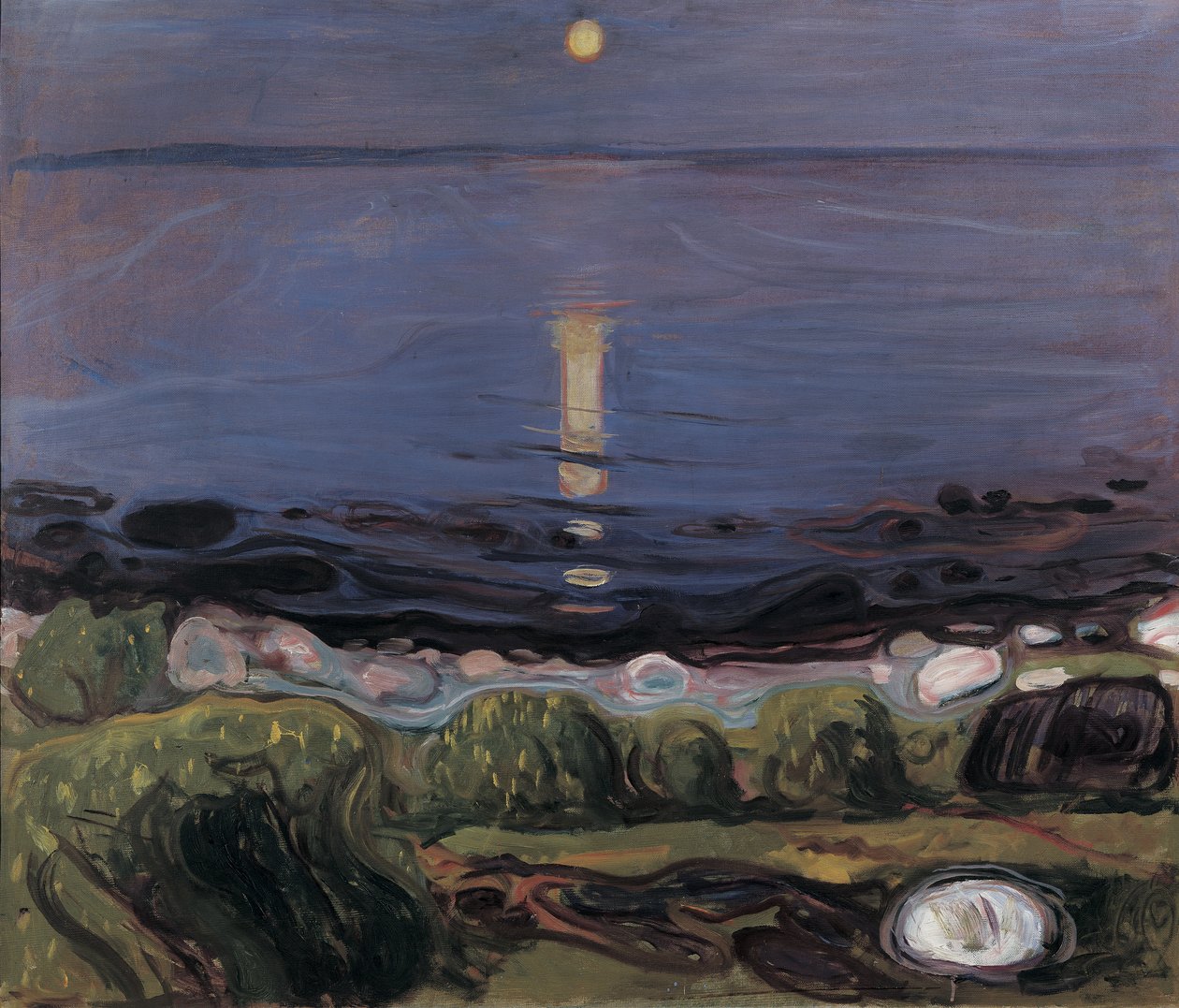 Sahilde Yaz Gecesi by Edvard Munch