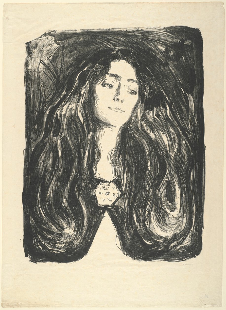 Broş. Eva Mudocci by Edvard Munch