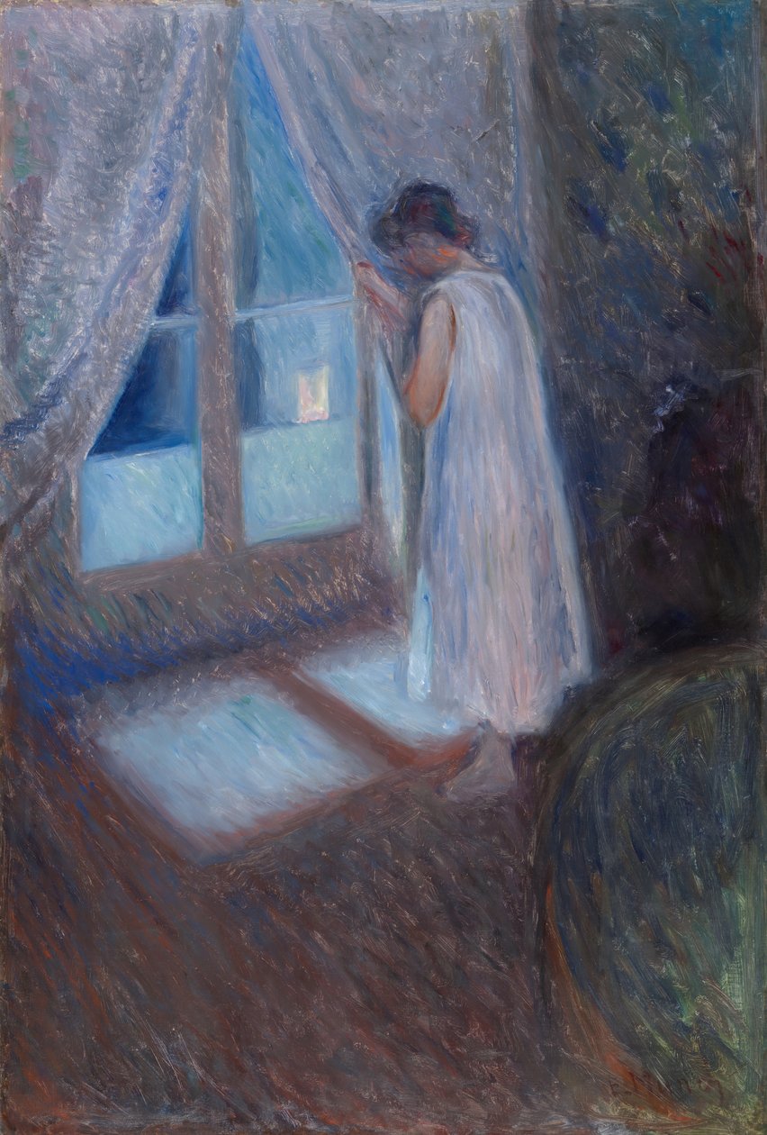 Penceredeki Kız, 1893. by Edvard Munch