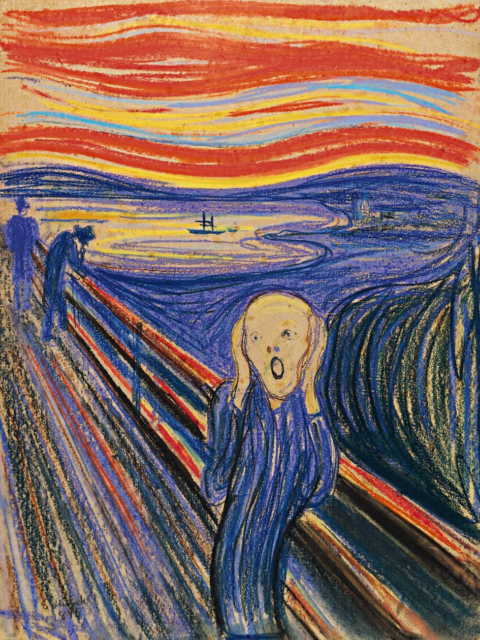 Çığlık, 1895 by Edvard Munch
