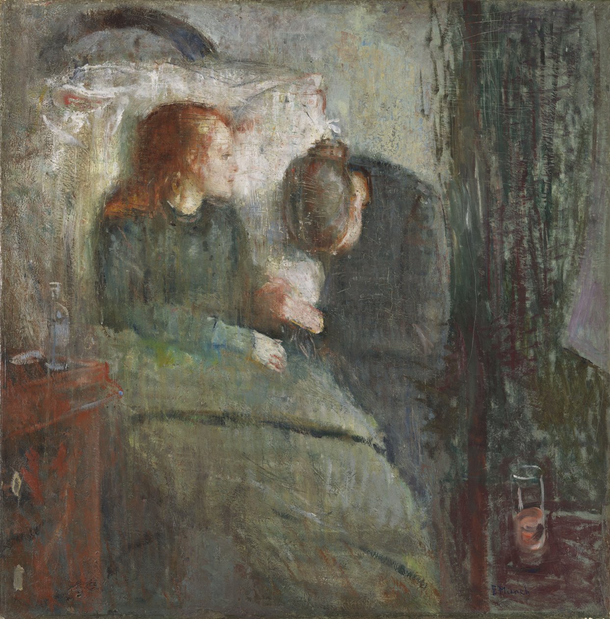hasta çocuk by Edvard Munch