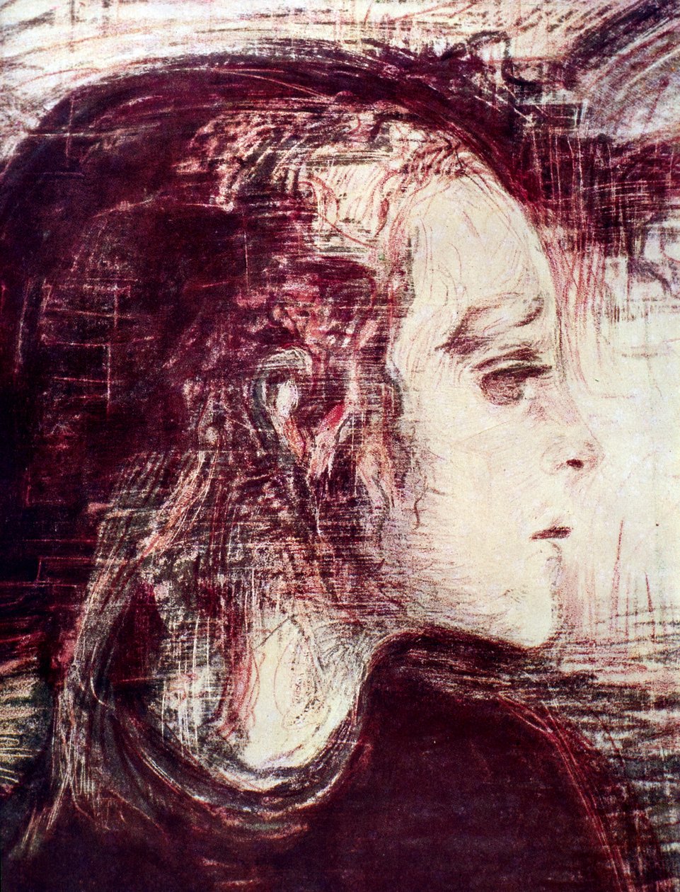 Hasta Kız, 1907 by Edvard Munch