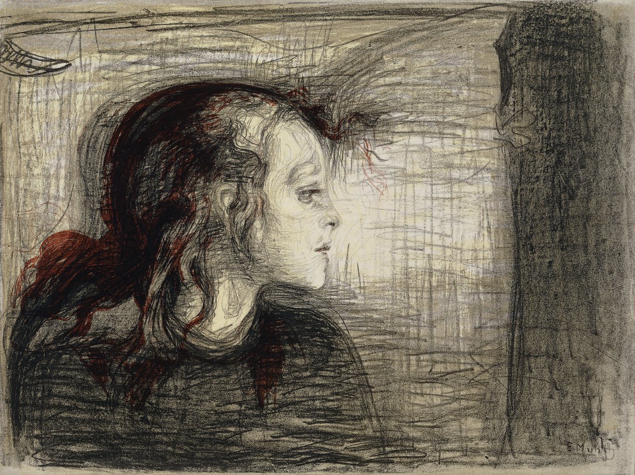Hasta Kız; hasta kız by Edvard Munch