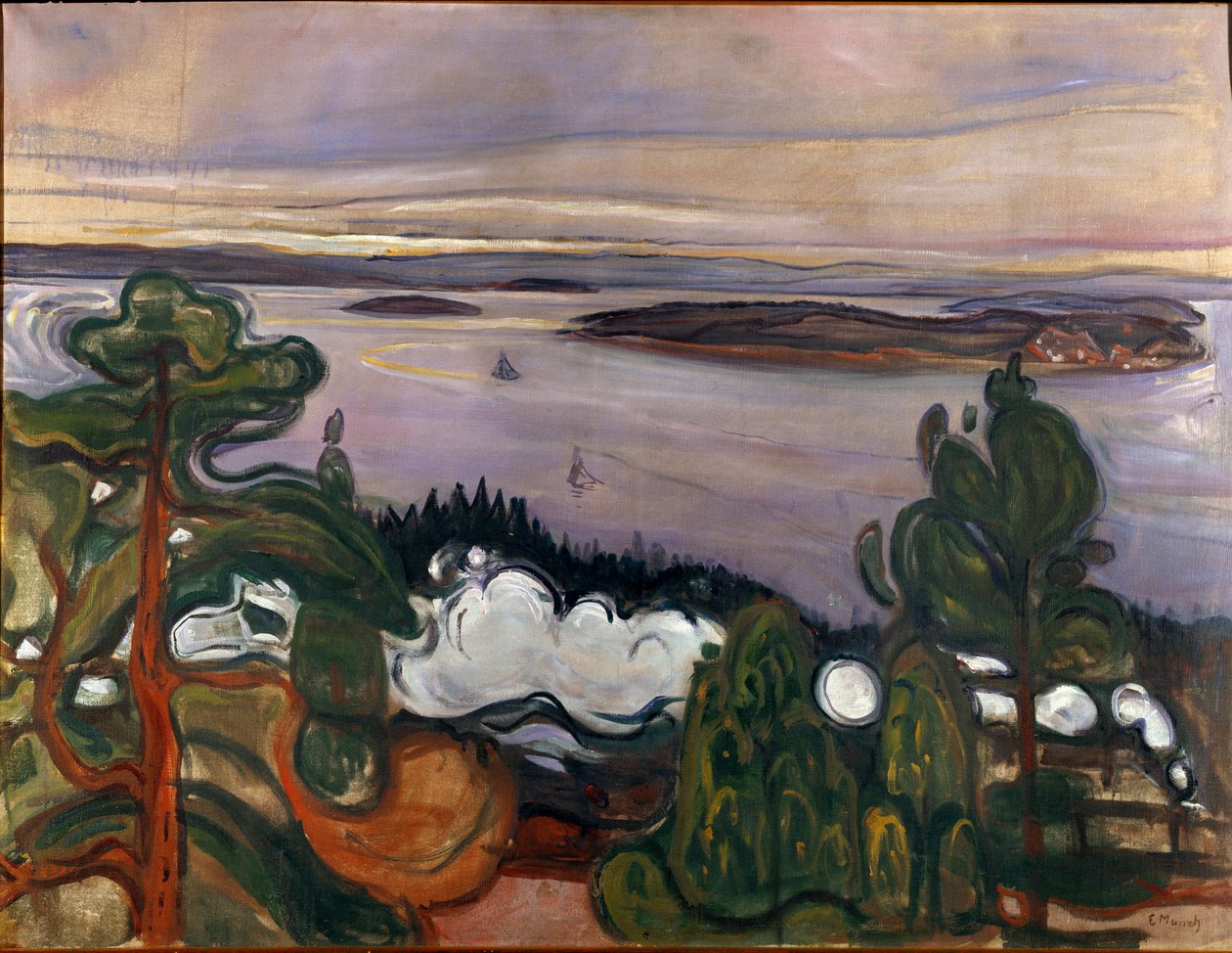 Trenin Dumanı tablosu Edvard Munch (1863-1944) 1900 Güneş. 84,5x109 cm Oslo, Belediye Sanat Koleksiyonları Munch Müzesi (Musee Munch) by Edvard Munch