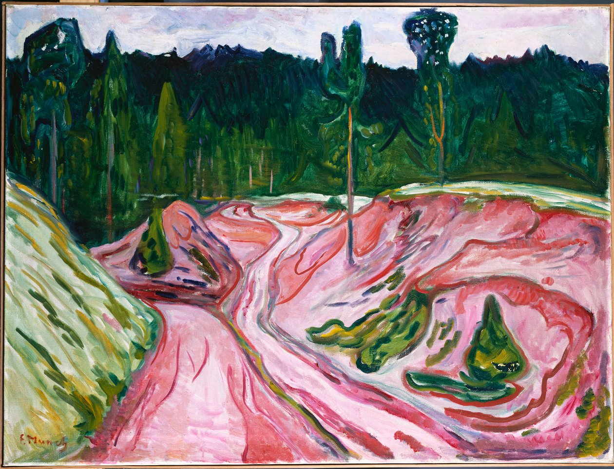 Thüringen Ormanı, c.1904 (tuval üzerine yağlı boya) by Edvard Munch