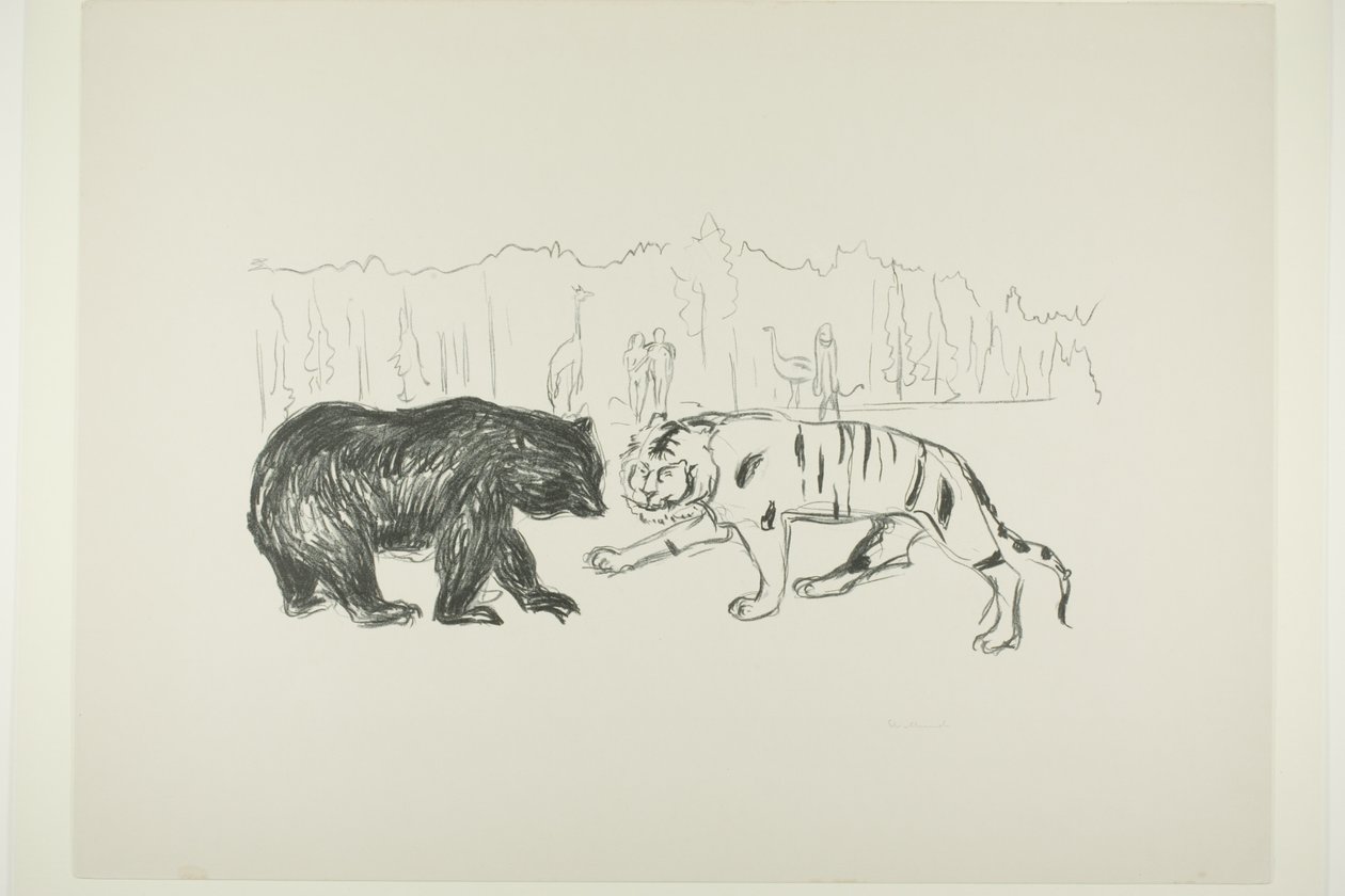 Kaplan ve Ayı by Edvard Munch