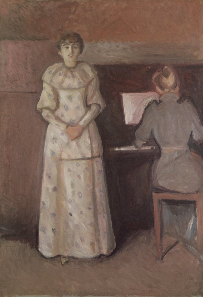 İki Kızkardeş, Ragnhild ve Dagny Juel by Edvard Munch