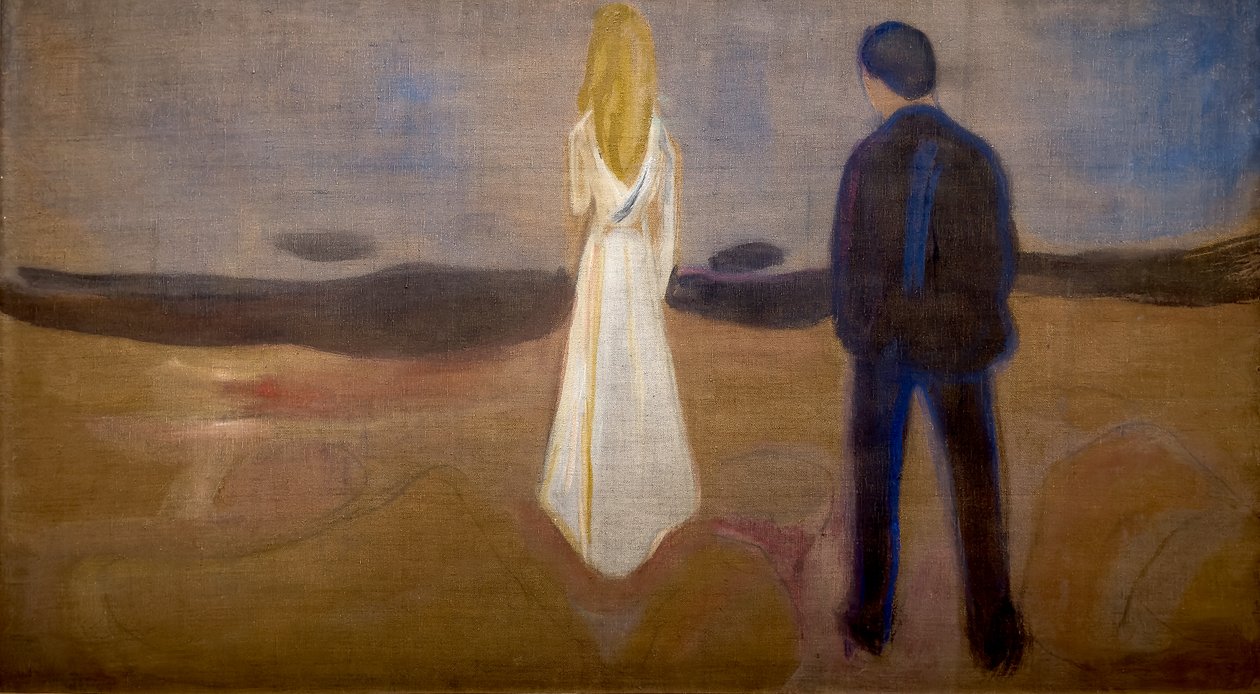 İki insan (yalnızlar) by Edvard Munch