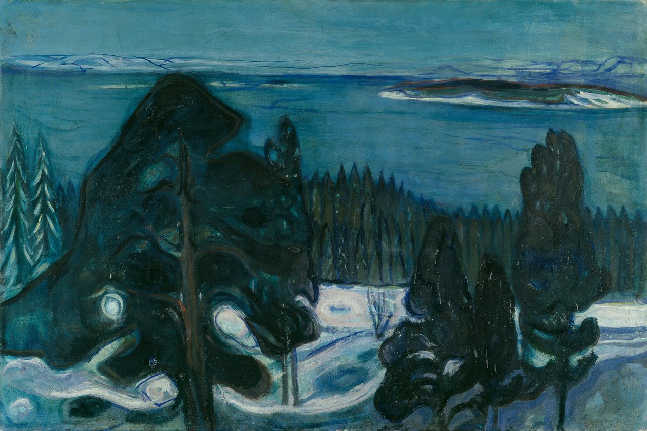 Kış gecesi by Edvard Munch