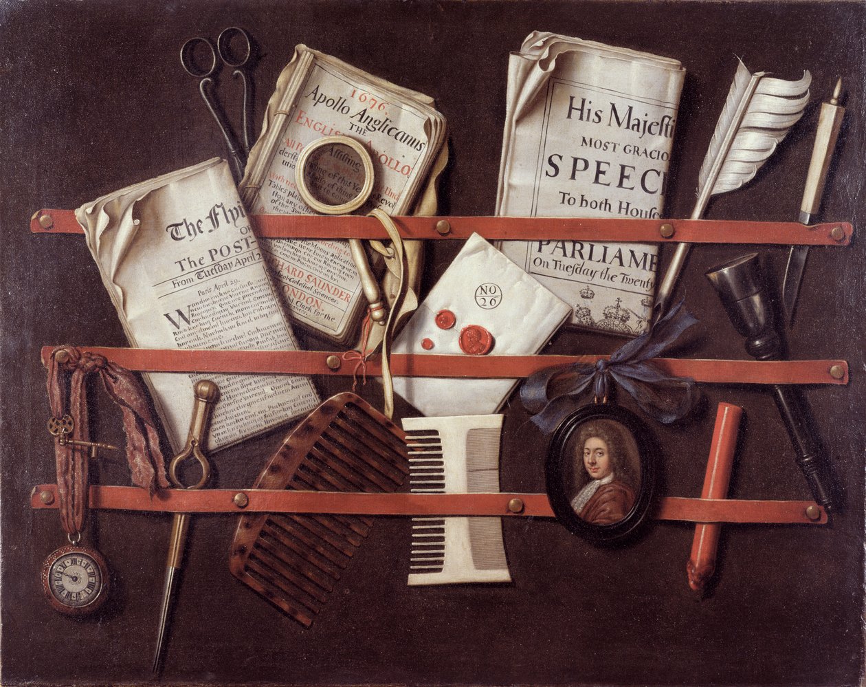 Mektup Rafı, c.1676 by Edwaert Colyer or Collier