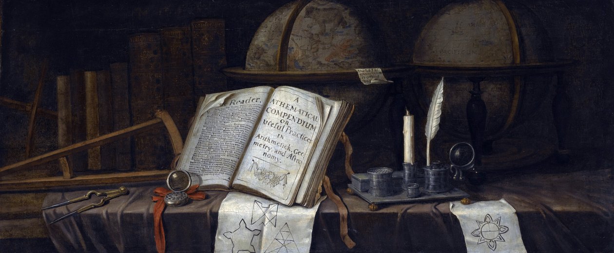 Vanitas Natürmort par Edwaert Collier (1642-1708), - Tuval üzerine yağlı boya, 41,9x98,8 - Özel Koleksiyon by Edwaert Colyer or Collier