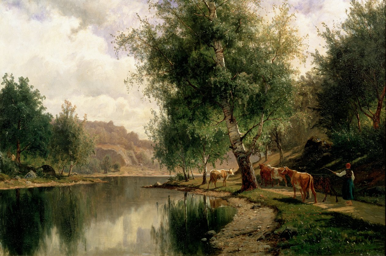 Yaz Manzarası, 1877 by Edward Bergh