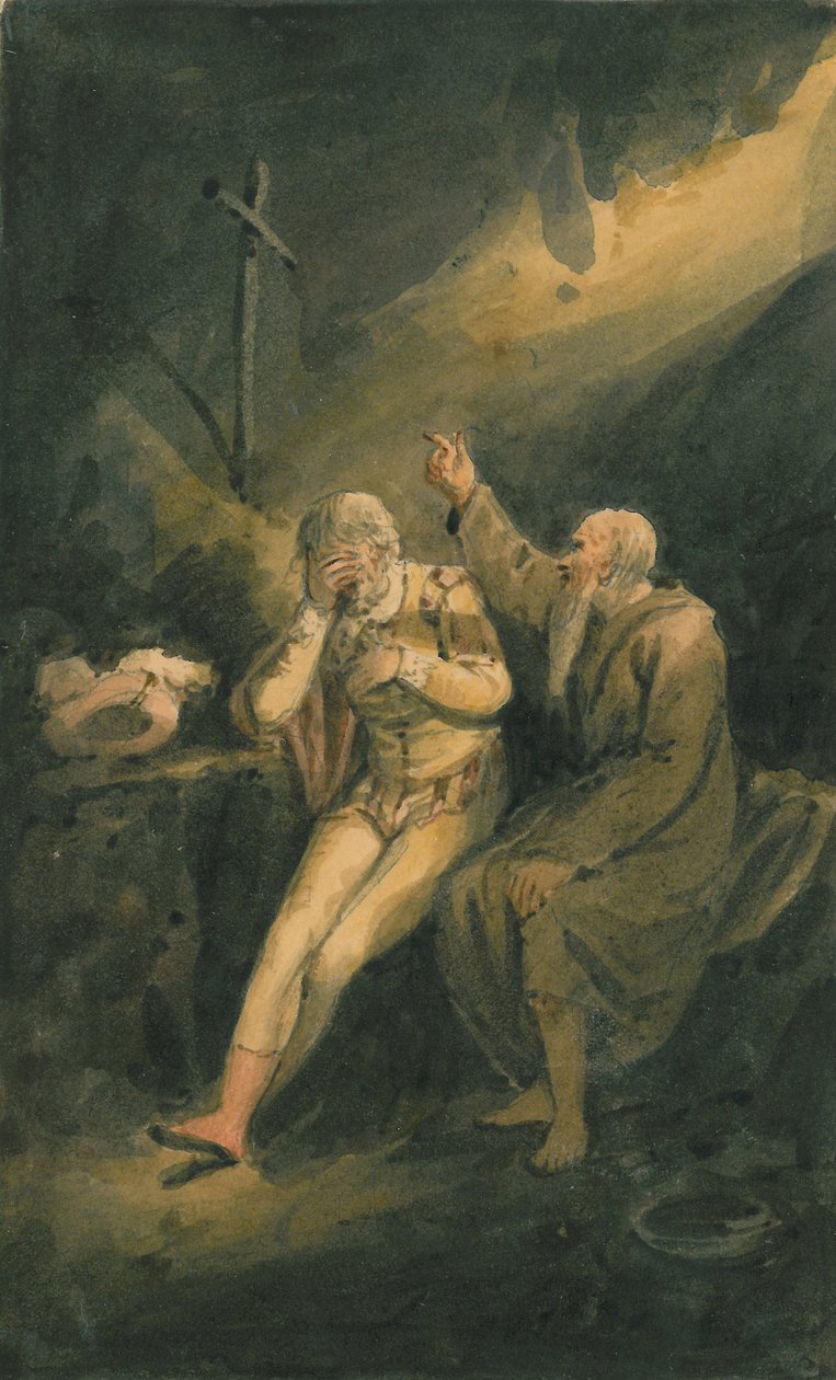 'Beğendiğiniz Gibi' filminden bir sahne, c.1798-1819 by Edward Bird