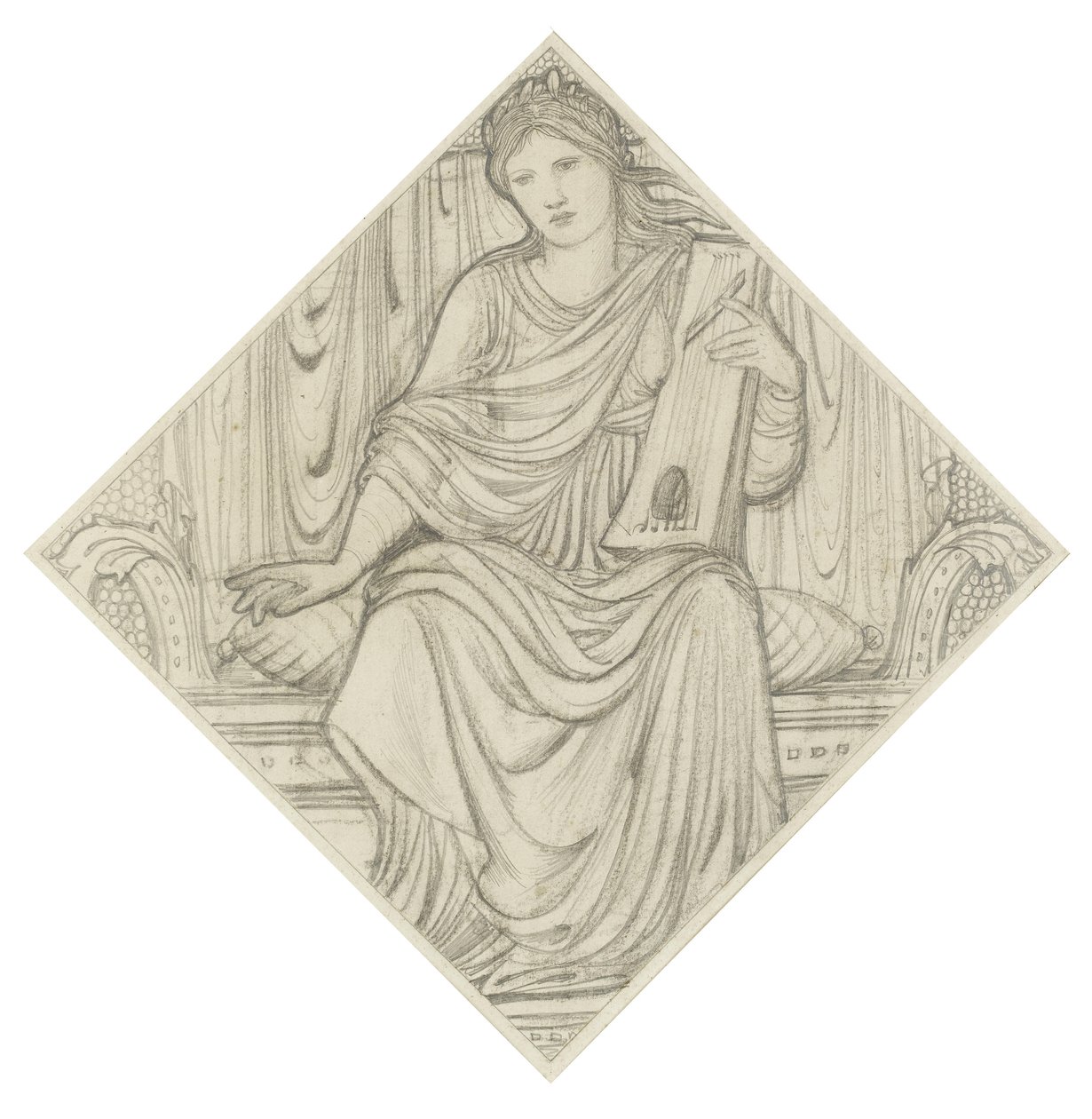 Lirli bir kadın by Edward Burne Jones