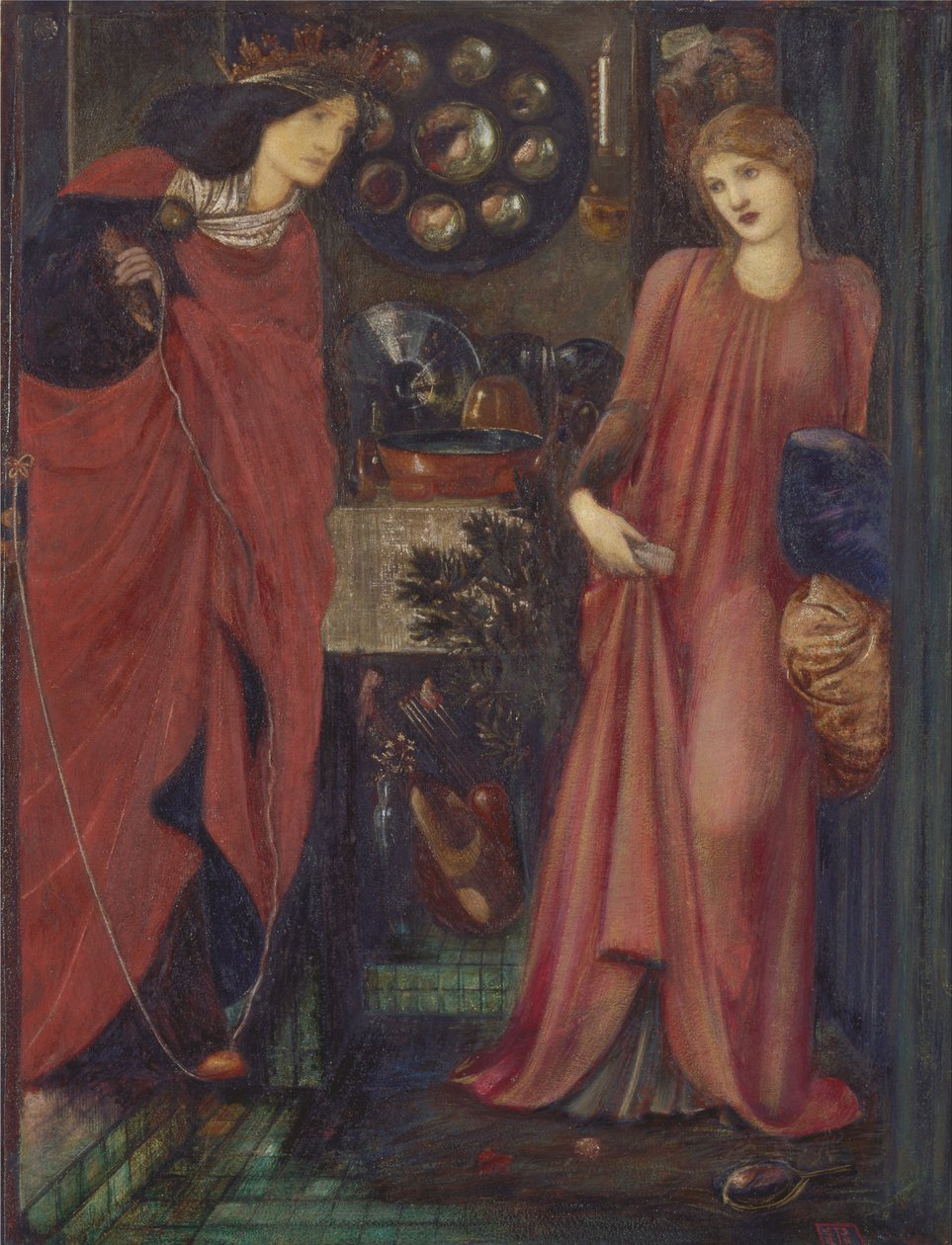 Adil Rosamund ve Kraliçe Eleanor by Edward Burne Jones