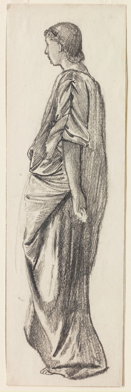 Elbiselerde Figür by Edward Burne Jones