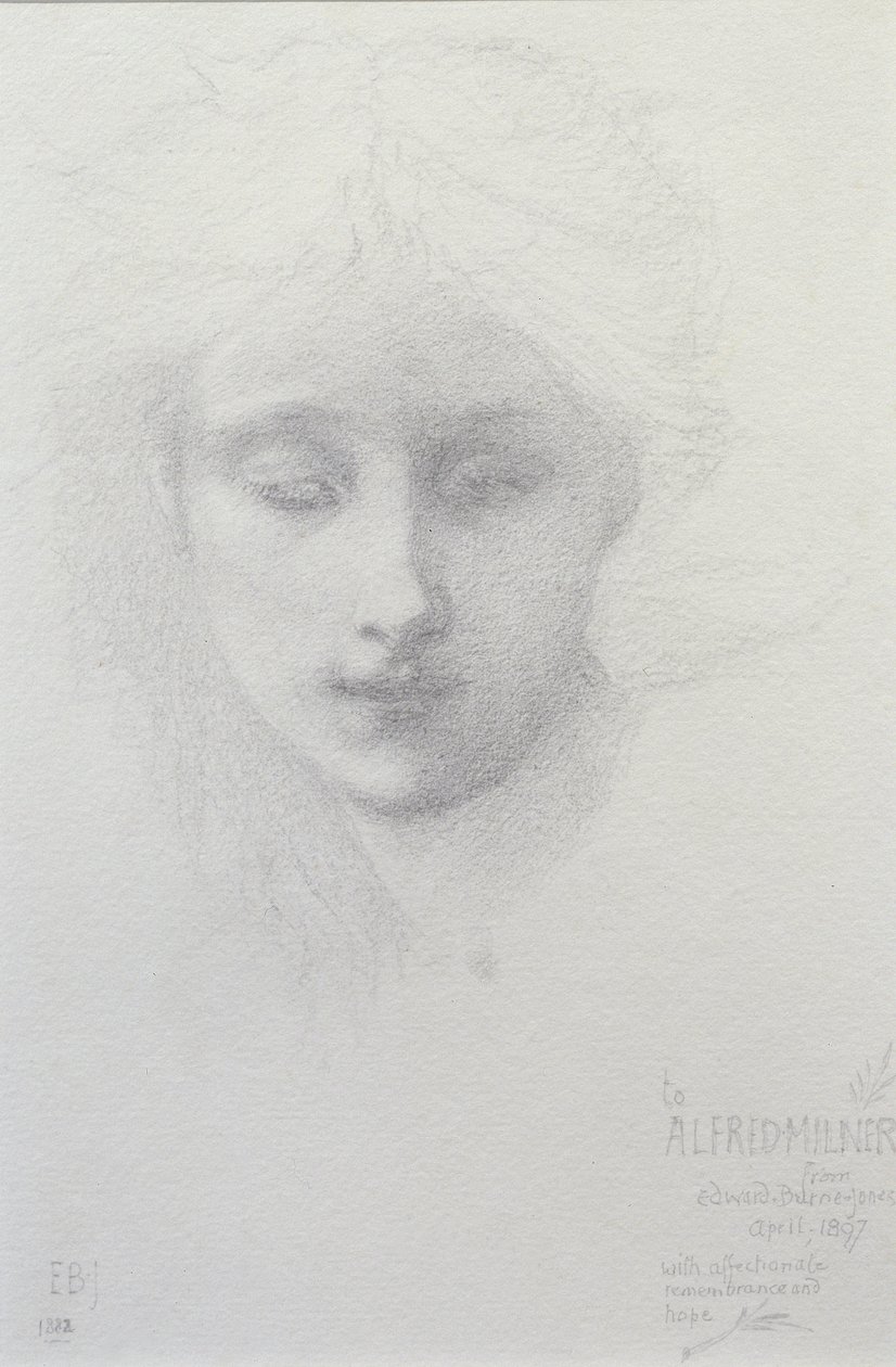 Leydi Violet Milner, 1882 by Edward Burne Jones