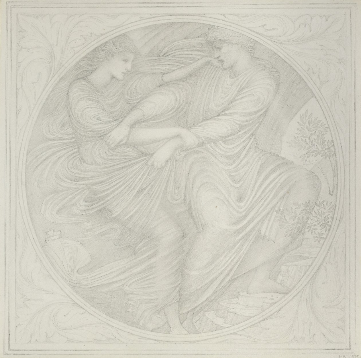 Orpheus Geriye Bakıyor, 1872-75 (kağıt üzerinde grafit) by Edward Burne Jones