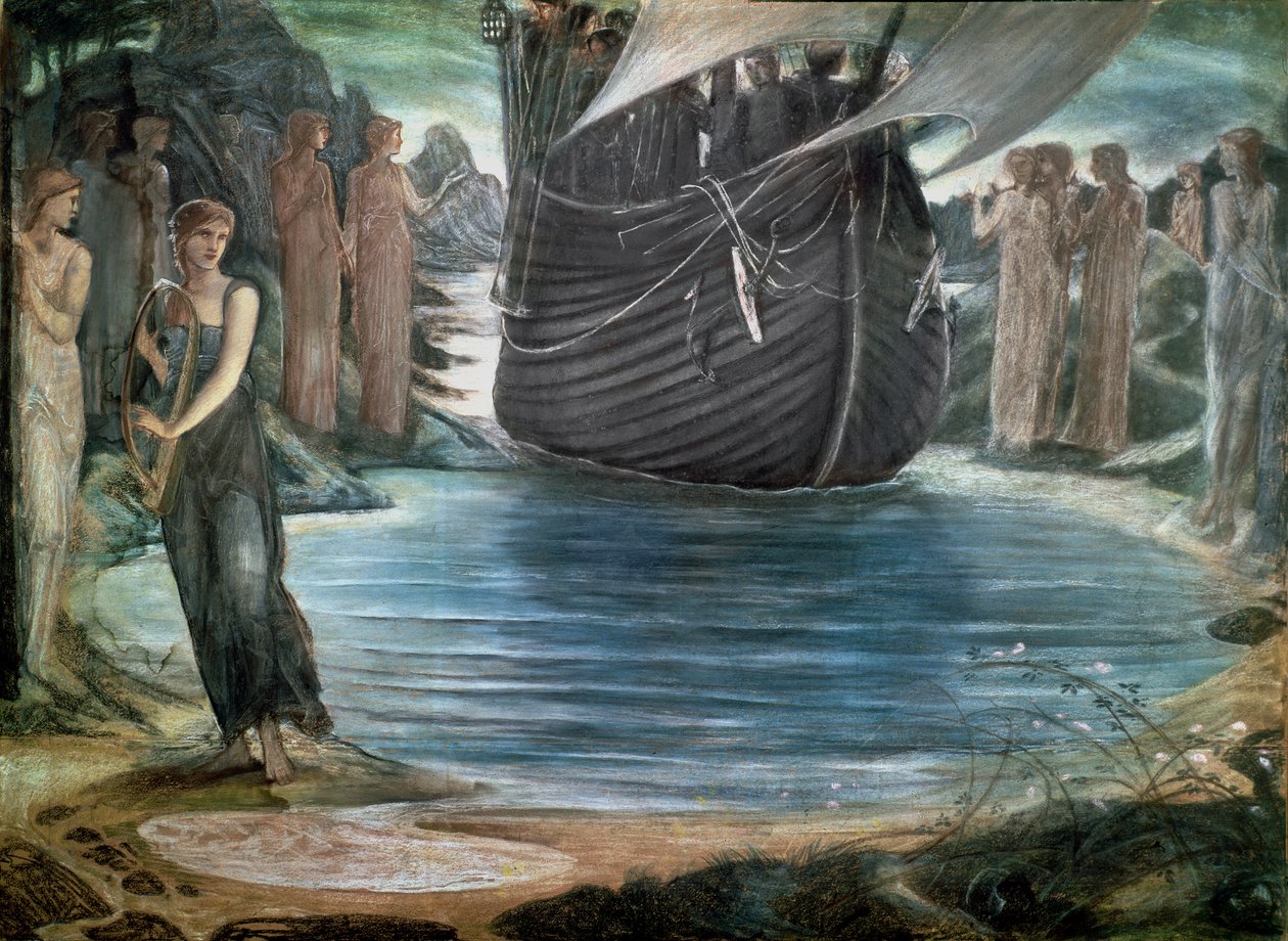Sirenler, c.1875 by Edward Burne Jones