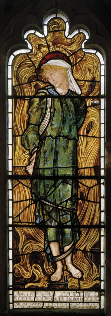 Abednigo, Ateşli Fırın, Batı Penceresi, 1870 by Edward Burne Jones