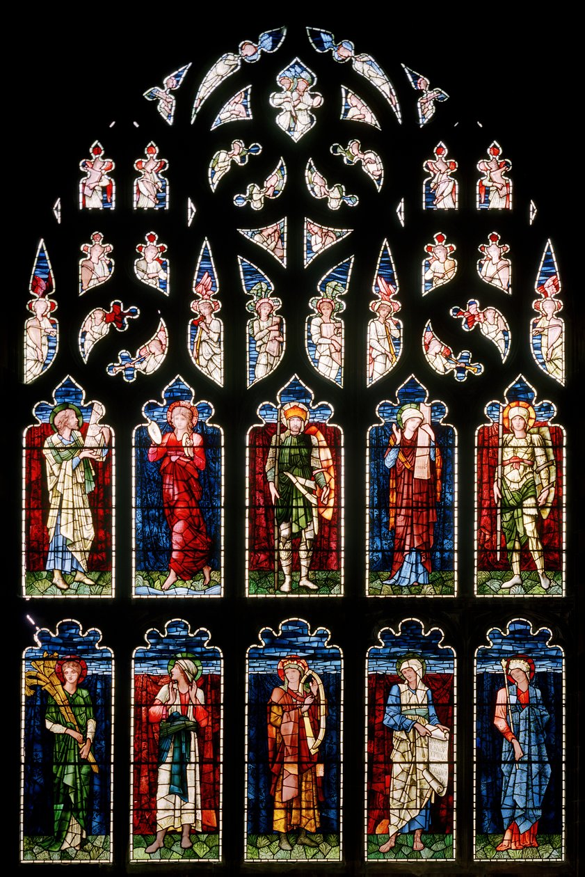 Ashton Under Lyne, Albion Cemaat Kilisesi, Morris & Co., Edward Burne-Jones, Güney Transept, 1896 by Edward Burne Jones