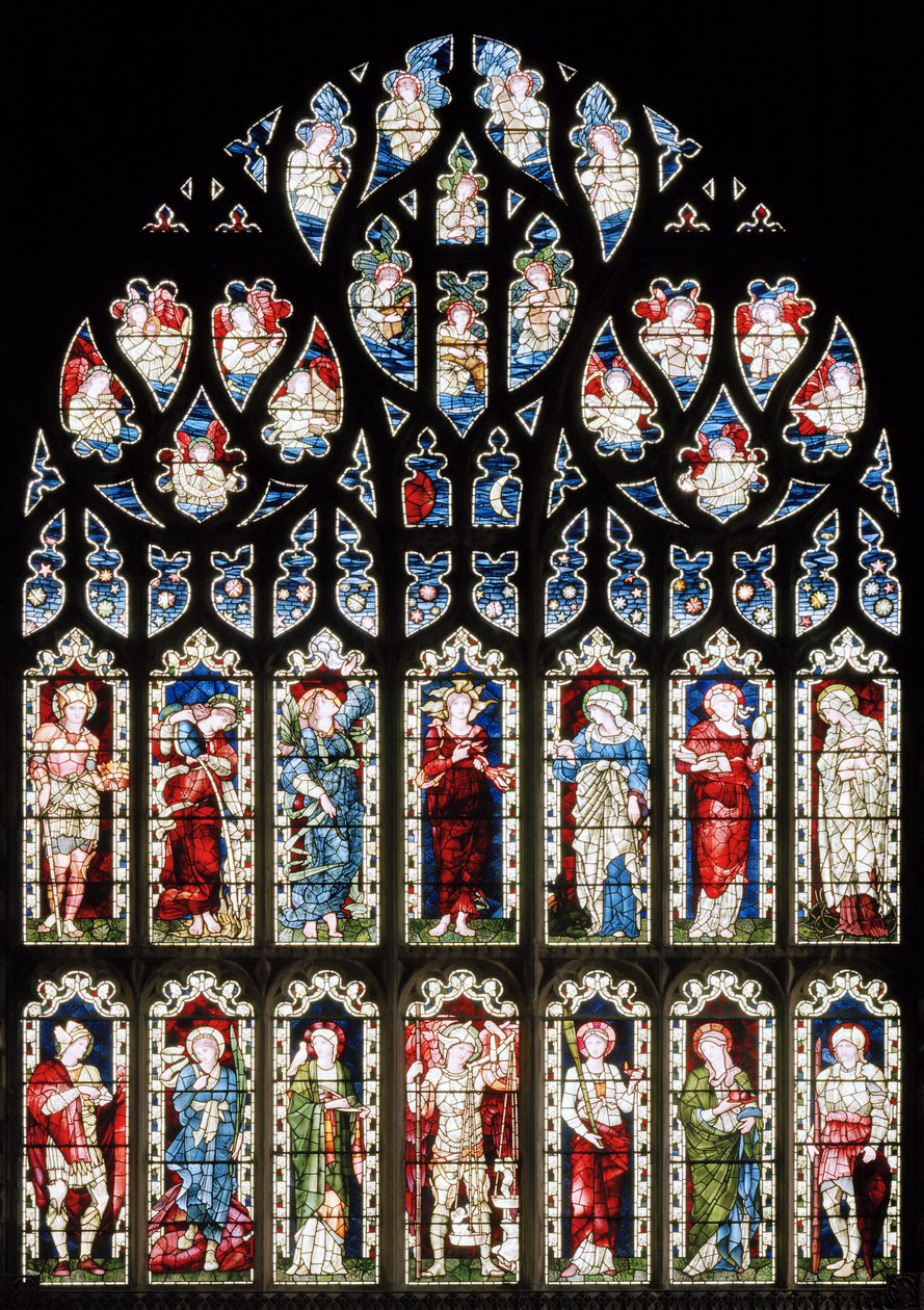 Ashton Under Lyne, Albion Cemaat Kilisesi, Morris & Co., Edward Burne-Jones, Hope, 1893 by Edward Burne Jones