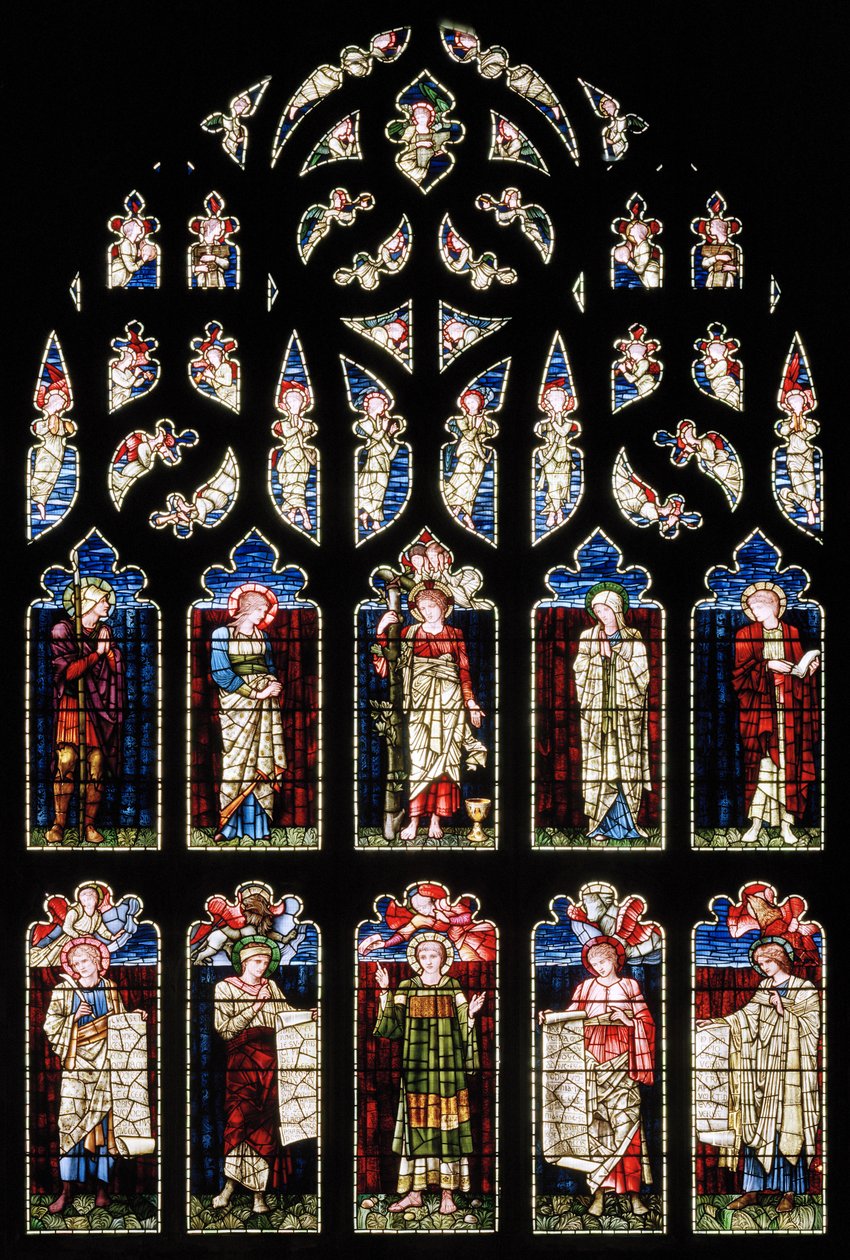 Ashton Under Lyne, Albion Cemaat Kilisesi, Morris & Co., Edward Burne-Jones, Güney Transept, 1896 by Edward Burne Jones