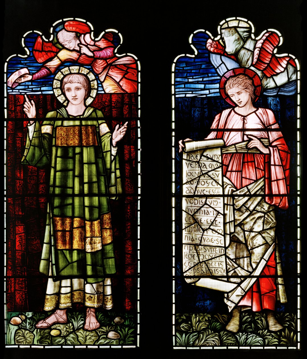 Ashton Under Lyne, Albion Cemaat Kilisesi, Morris & Co., Edward Burne-Jones, St Stephen & St Luke, 1896 by Edward Burne Jones