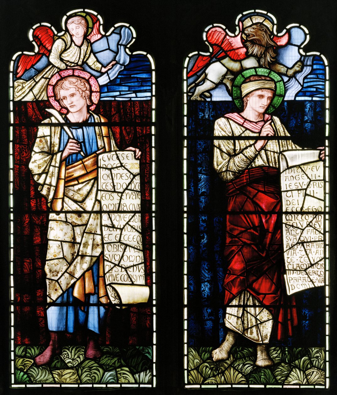 Ashton Under Lyne, Albion Congregational Church, Morris & Co., Edward Burne-Jones, St John, 1896 by Edward Burne Jones